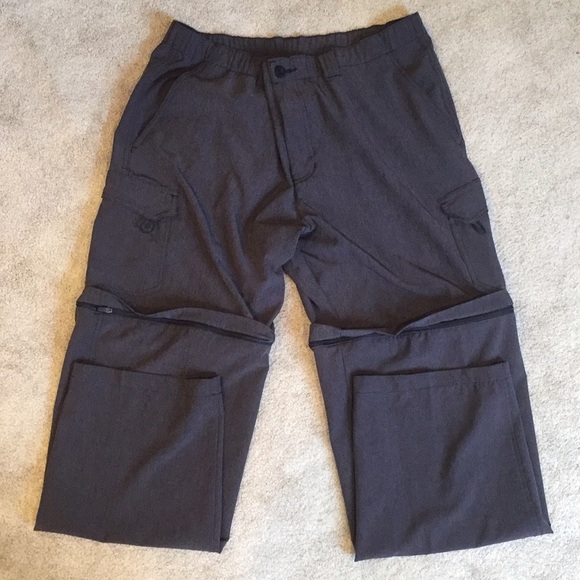 Pantalon Convertible Reel Legends Homme Taille M - Bleu Marine, Cargo Zip-off
